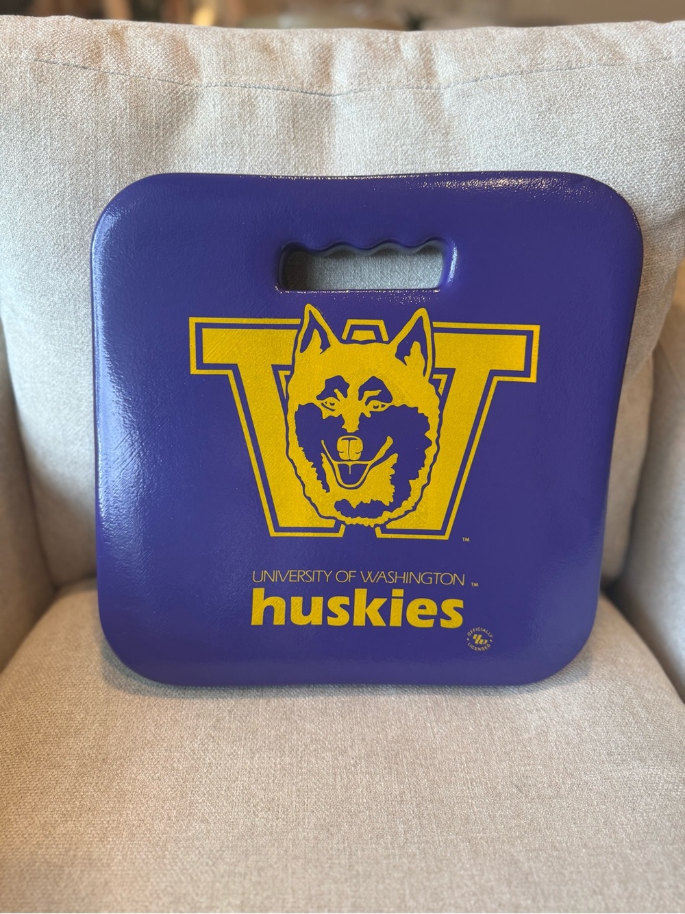 Vintage University of Washington Huskies Purple Stadium Seat Cushion